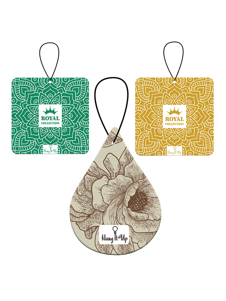 HangItUp Premium lavender, royal oudh and coconut Car Air Fresheners Combo