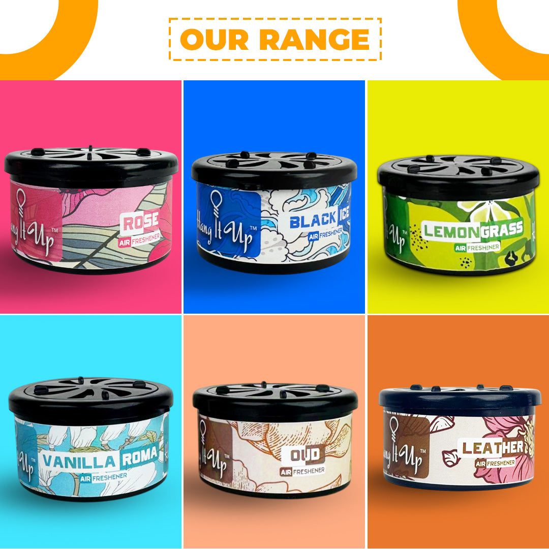 Car Air Freshener Can - Vanilla Roma Long Lating Fragrance