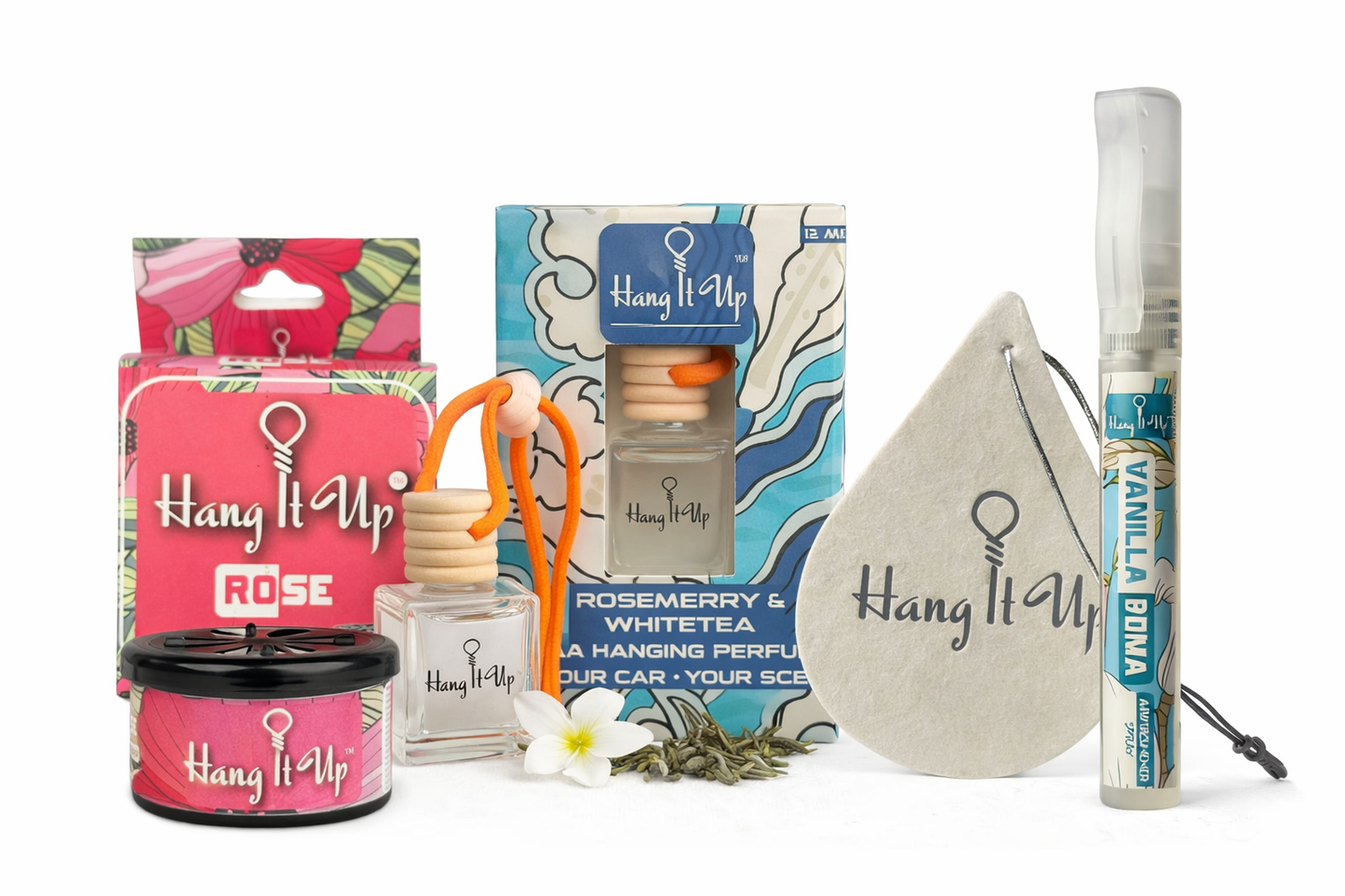 Pack Of 3 Air Freshners (Hanging bottle, spray card and can)