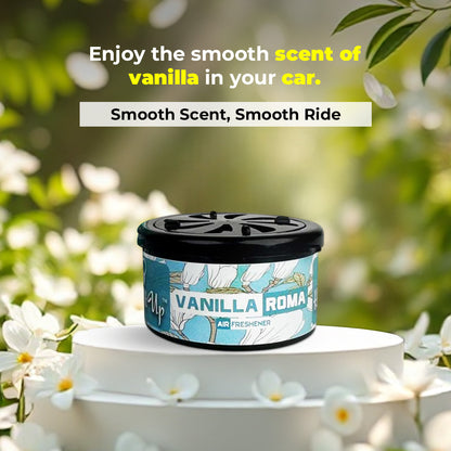 Car Air Freshener Can - Vanilla Roma Long Lating Fragrance