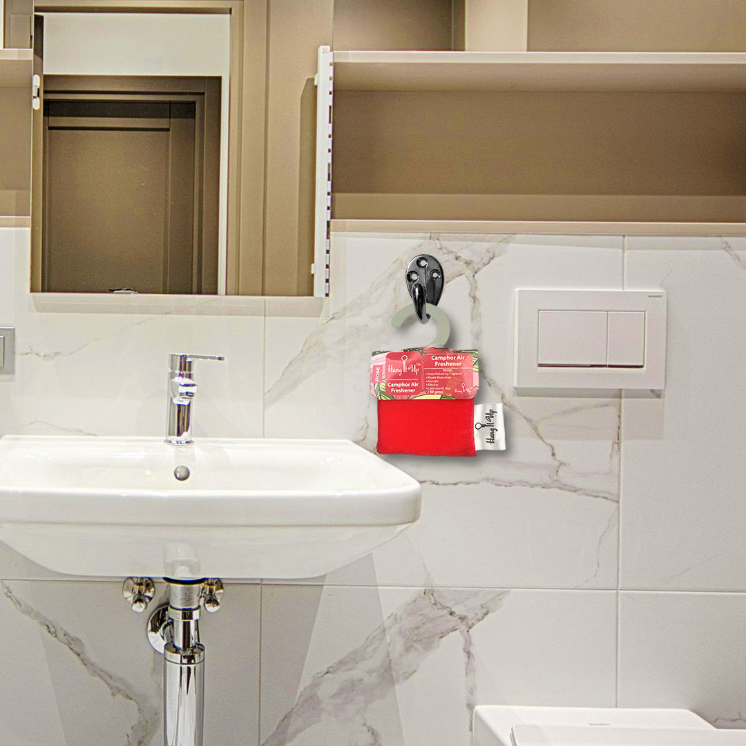 Car Air Freshener Camphor Pouch - Rose Long Lasting Fragrance