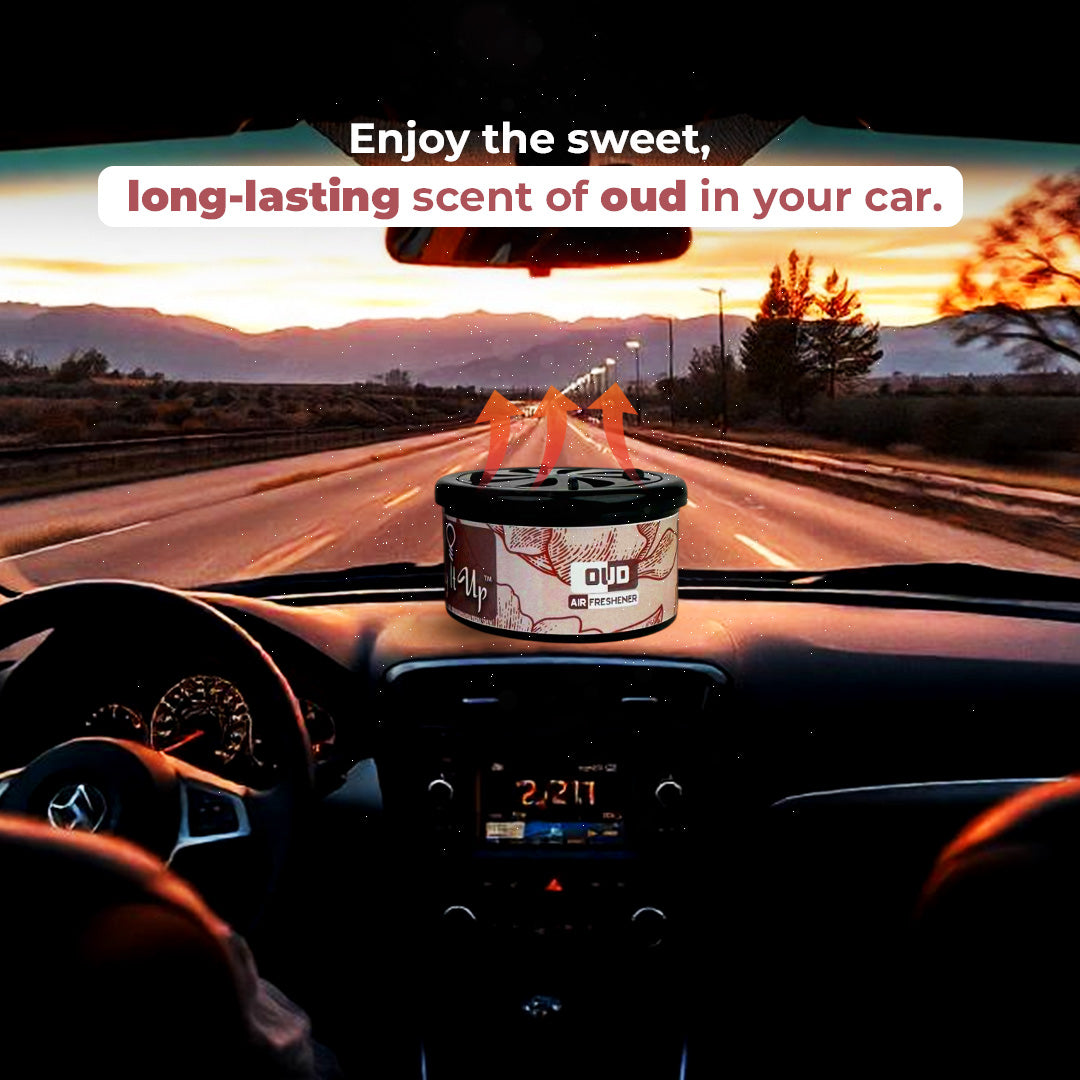 Car Air Freshener Can - Oud Pack of 1 | Long Lasting Fragrance & Easy to Use