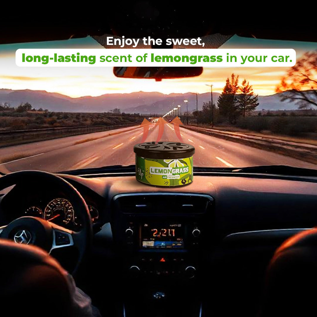 Car Air Freshener Can - Lemongrass Long Lasting Fragrance