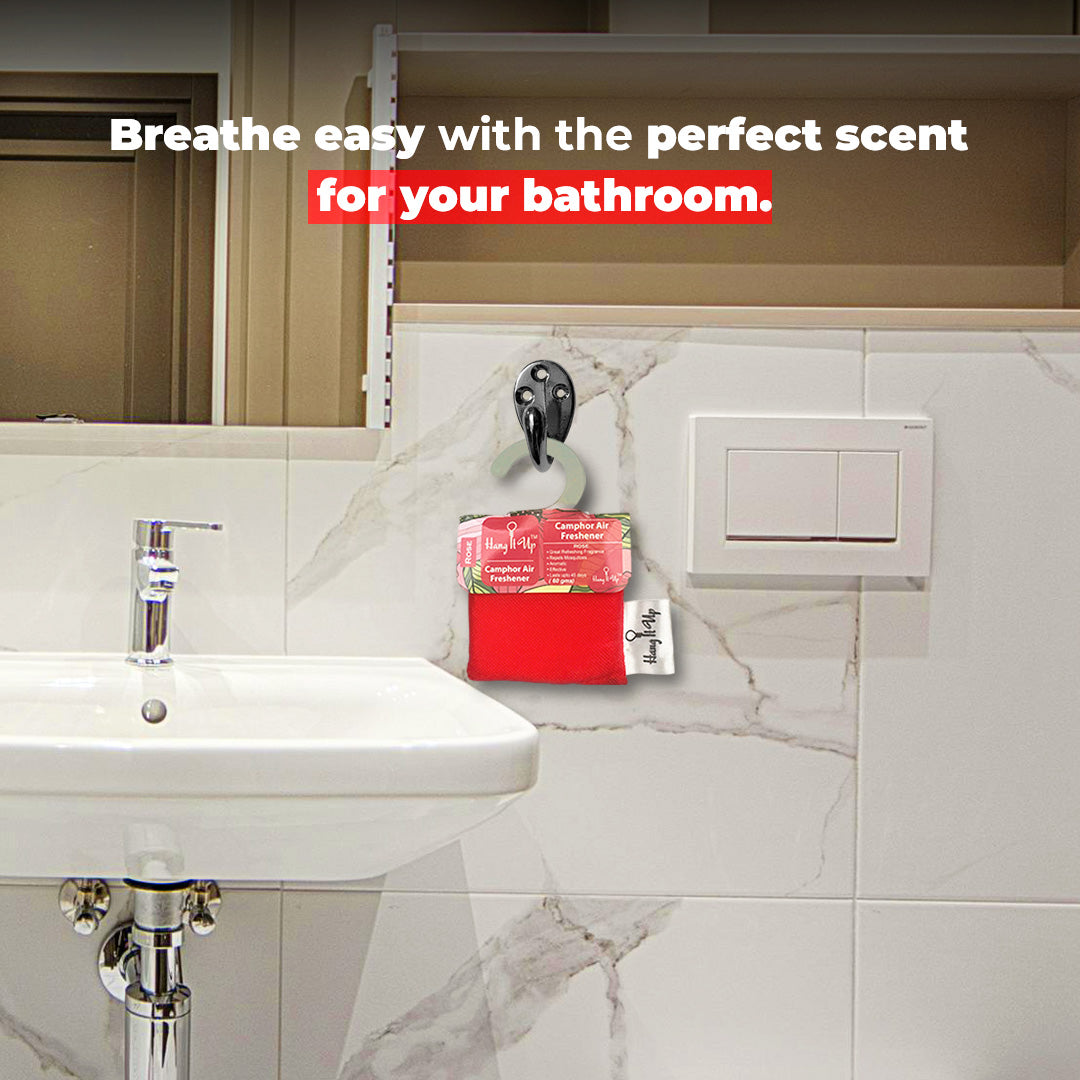 Car Air Freshener Camphor Pouch - Rose Long Lasting Fragrance