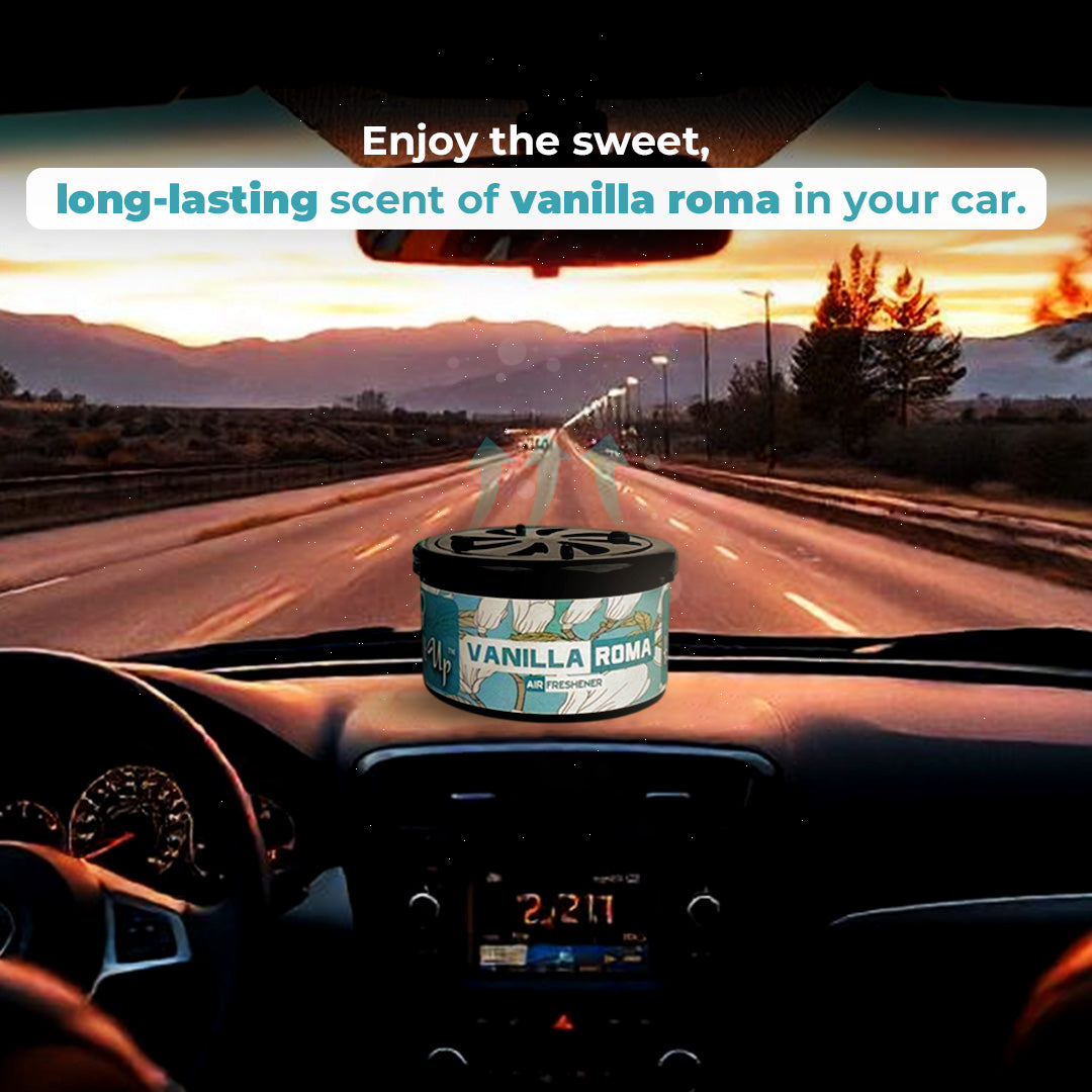 Car Air Freshener Can - Vanilla Roma Long Lating Fragrance