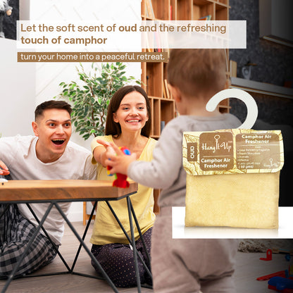 Car Air Freshener Camphor Pouch - Oud Long Lasting Fragrance