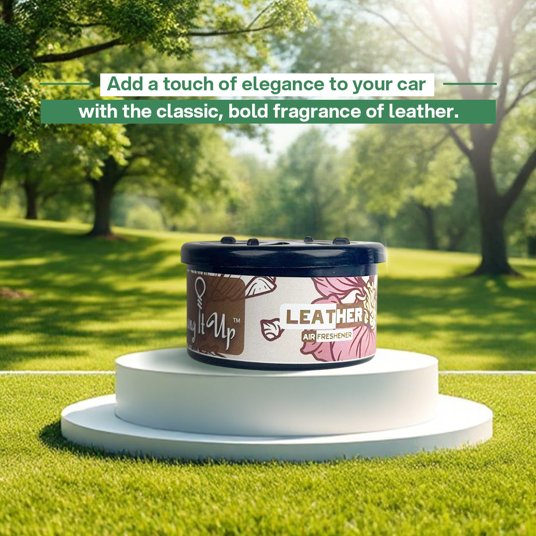 Car Air Freshener Can - Leather Long Lasting Fragrance