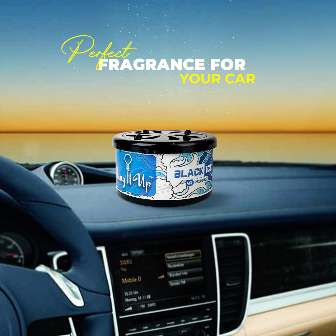 Car Air Freshener Can -  Black Ice Long Lasting Fragrance
