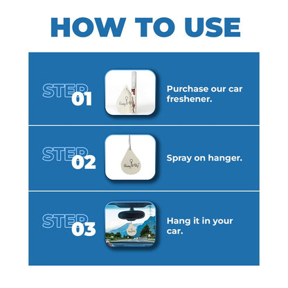 Car Air Freshener Spray With Card - Leather & Oud Combo of 2