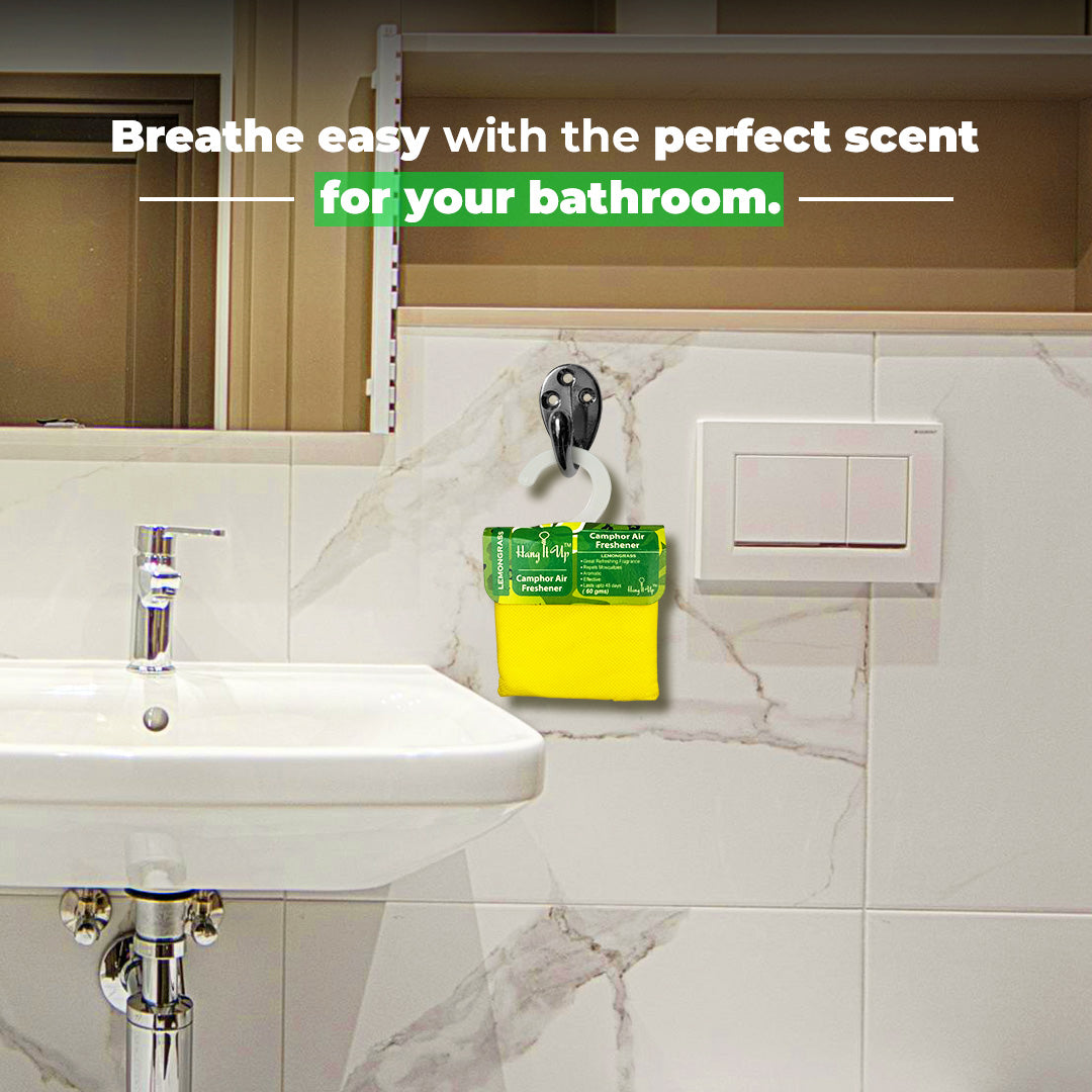 Car Air Freshener Camphor Pouch - Lemongrass Long Lating Fragrance