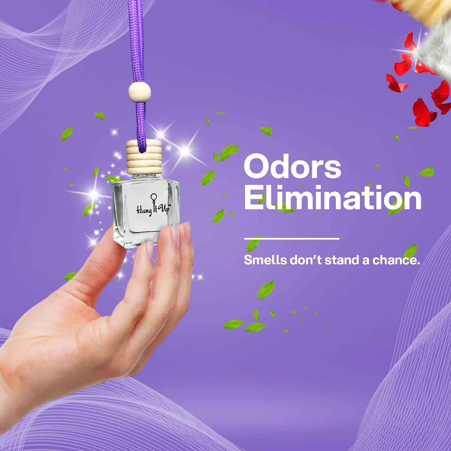 Car Hanging Perfume Bottle - Lemongrass & Oud Combo of 2 | Long Lasting Fragrance