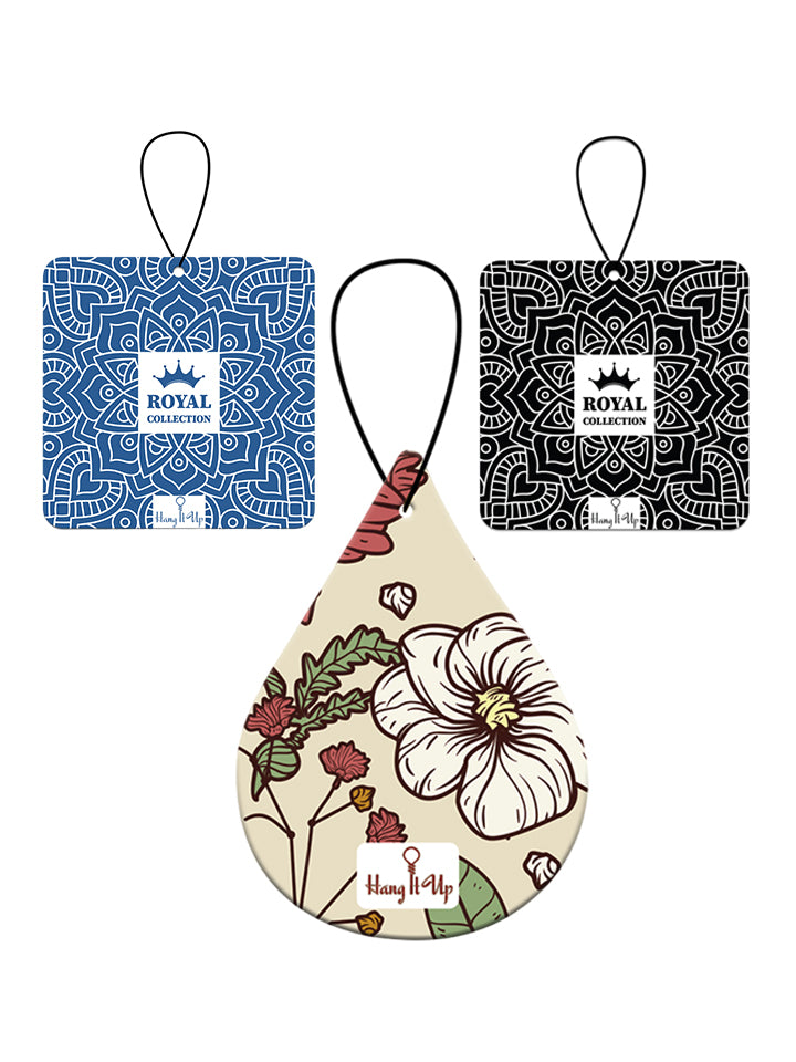 HangItUp Premium Difficult Man, Leather and Black Musk Car Air Fresheners Combo