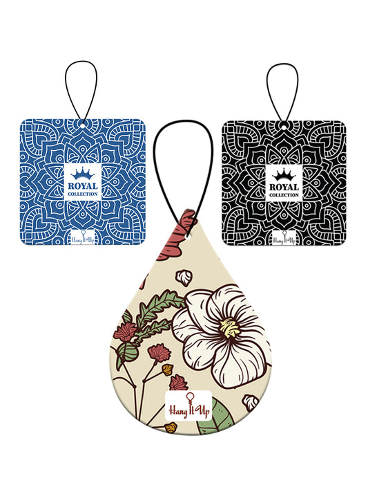 HangItUp Premium Difficult Man, Leather and Black Musk Car Air Fresheners Combo