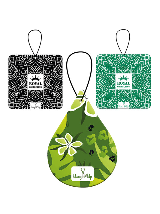 HangItUp Premium Lemongrass, lavender and black musk Car Air Fresheners Combo