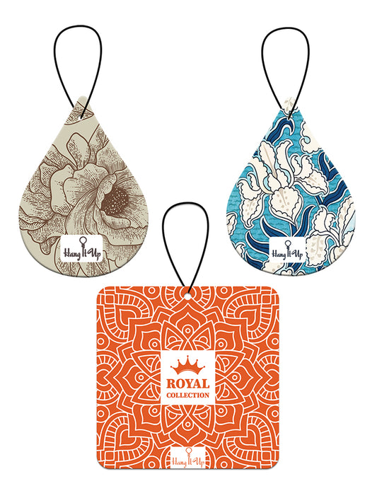 HangItUp Premium Oudh, Royal Oudh and Black Ice Car Air Fresheners Combo