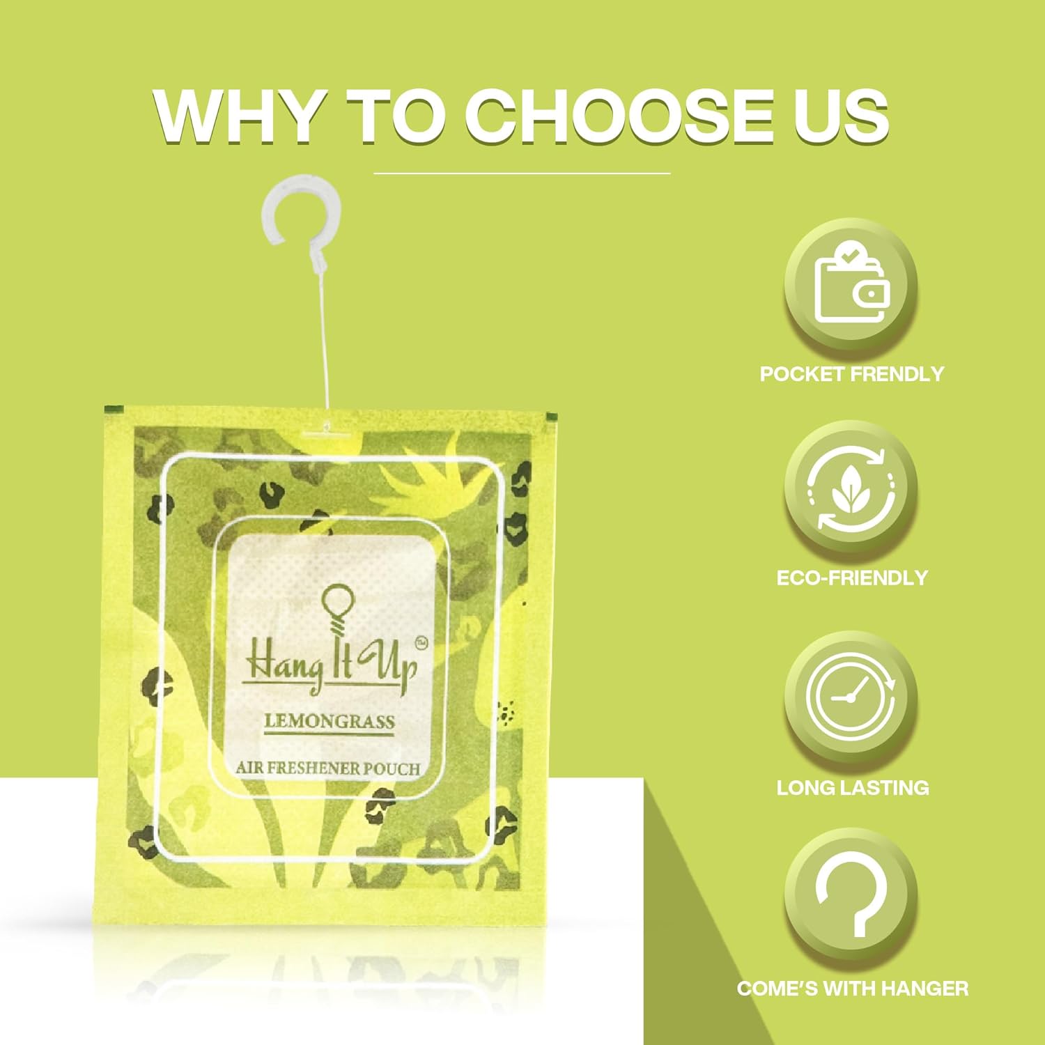 Air Freshener Pouches - Rose, Oud, leamongrass, Vanilla Roma, Cherry Blossom & Rose marry & White Tea Combo of 6 | Long Lasting Fragrance