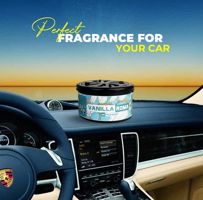 Car Air Freshener Can - Rose & Black Ice Combo of 2 | Long Lasting Fragrance & Easy to Use