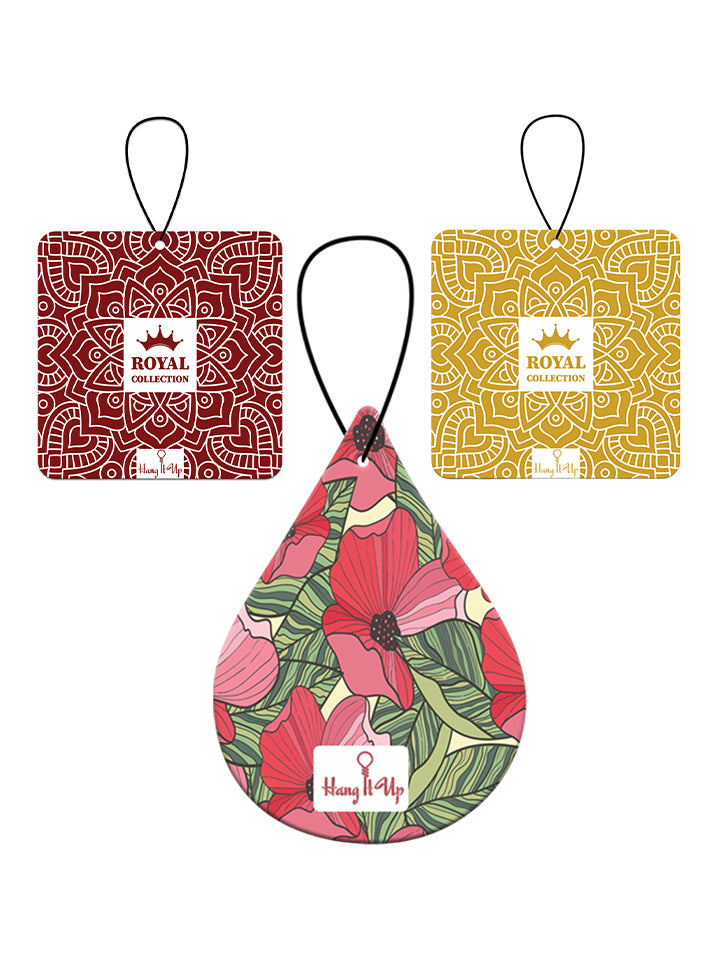 HangItUp Premium Cherry Blosom, Coconut and Strawberry Car Air Fresheners Combo