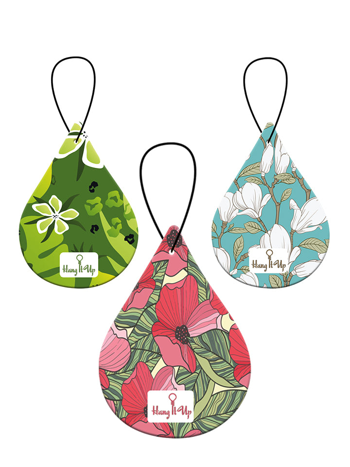 HangItUp Premium Lemongrass, strawberry and vanilla aroma Car Air Fresheners Combo