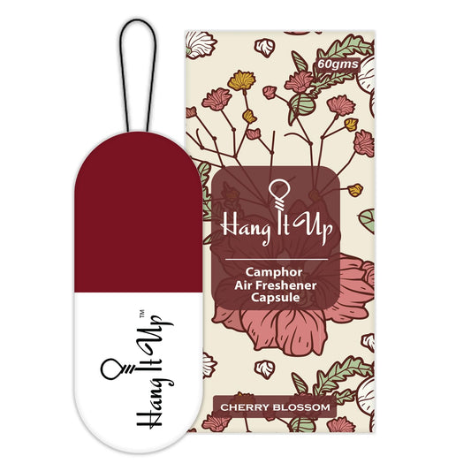 Premium Air Freshener Camphor Capsule  Cherry Blossom For Car Fragrance  & Air Freshener   Long Lasting 45 Days