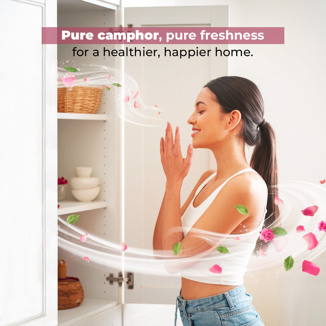 Car Air Freshener Camphor Pouch - Lemongrass Long Lating Fragrance