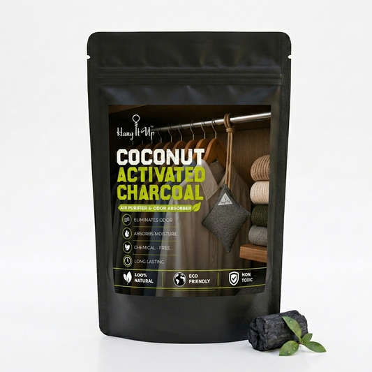 Coconut activated charcoal air purifier 75 gms - suitable for cars, cupboards, bedrooms, fridges etc