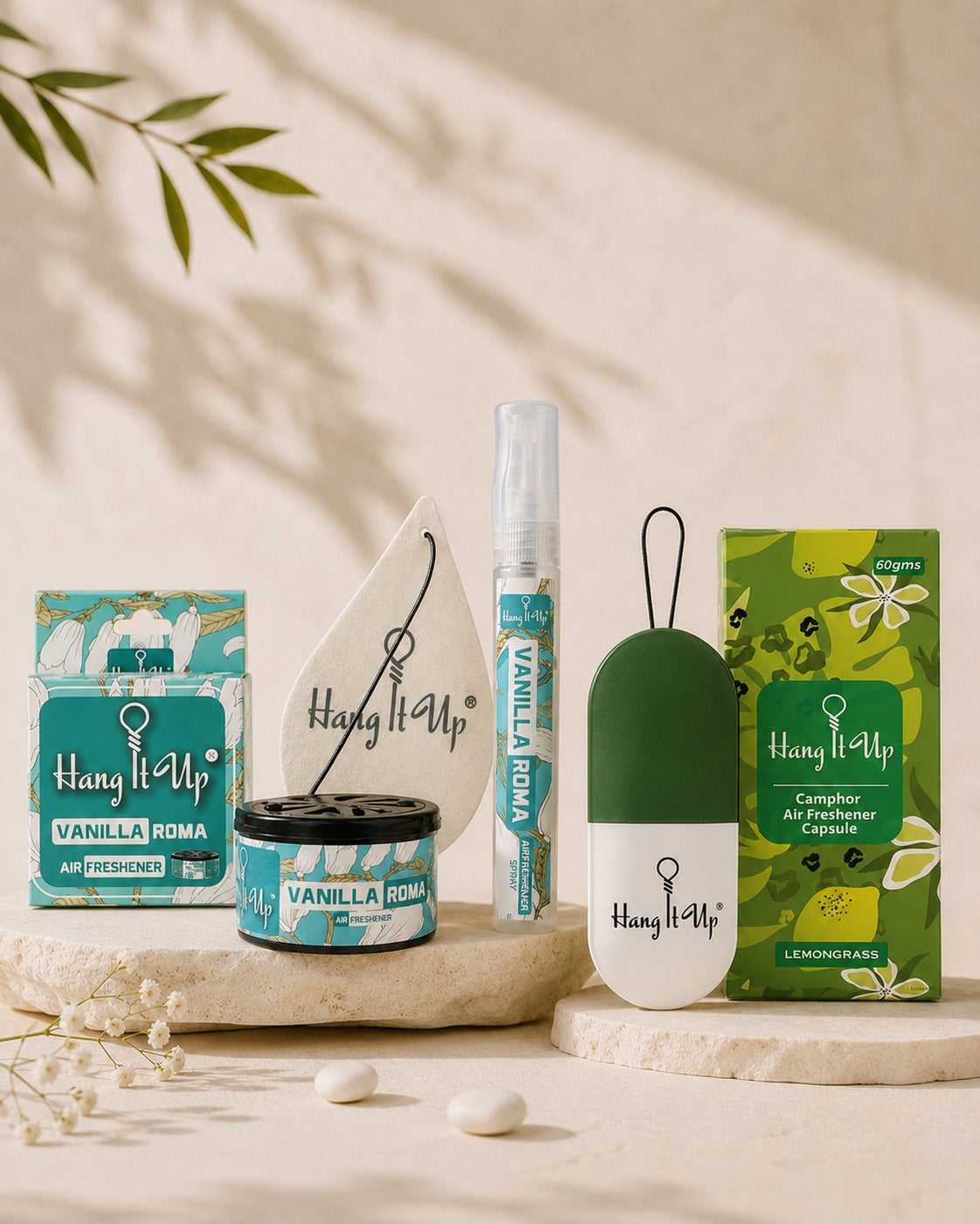 Pack of 3 (Vanilla Roma Can + Vanilla RomaSpray Card + Lemongrass Camphor Capsule)