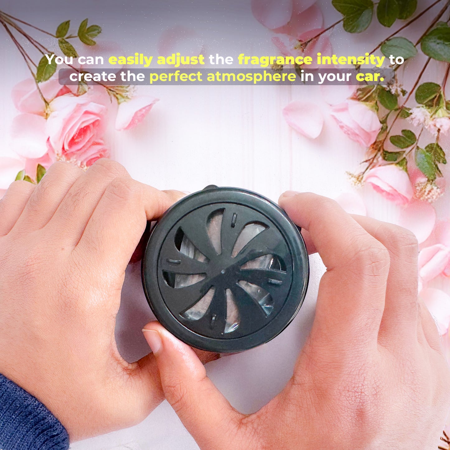 Car Air Freshener Can - Rose Pack of 1 | Long Lasting Fragrance & Easy to Use