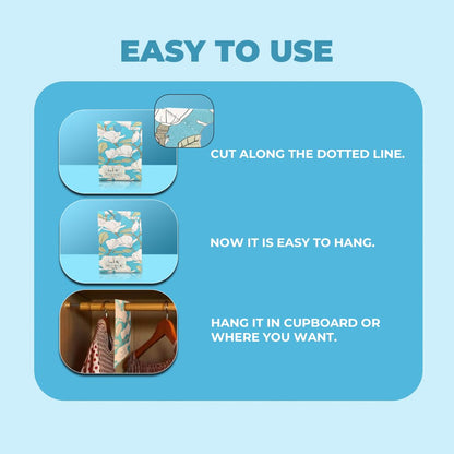 Cupboards Air Freshener Sachet  - Cherry Blossom, Lemongrass, Oud, Rose, Rosemary & White Tea, Vanilla Combo Of 6 | Long Lasting Fragrance