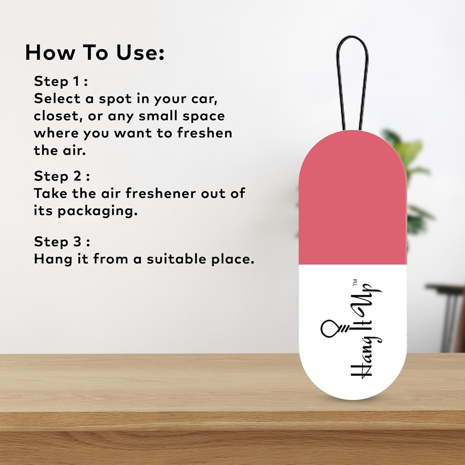 Premium Air Freshener Camphor Capsule  Rose For Car Fragrance  & Air Freshener   Long Lasting 45 Days