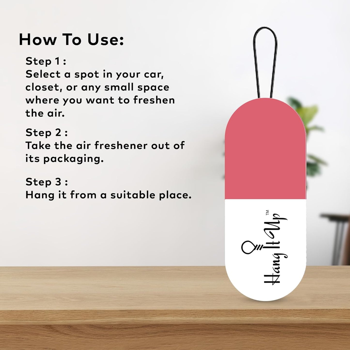 Premium Air Freshener Camphor Capsule  Rose For Car Fragrance  & Air Freshener   Long Lasting 45 Days