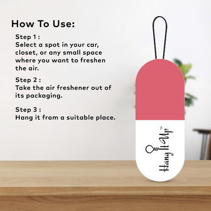 Premium Air Freshener Camphor Capsule  Rose For Car Fragrance  & Air Freshener   Long Lasting 45 Days