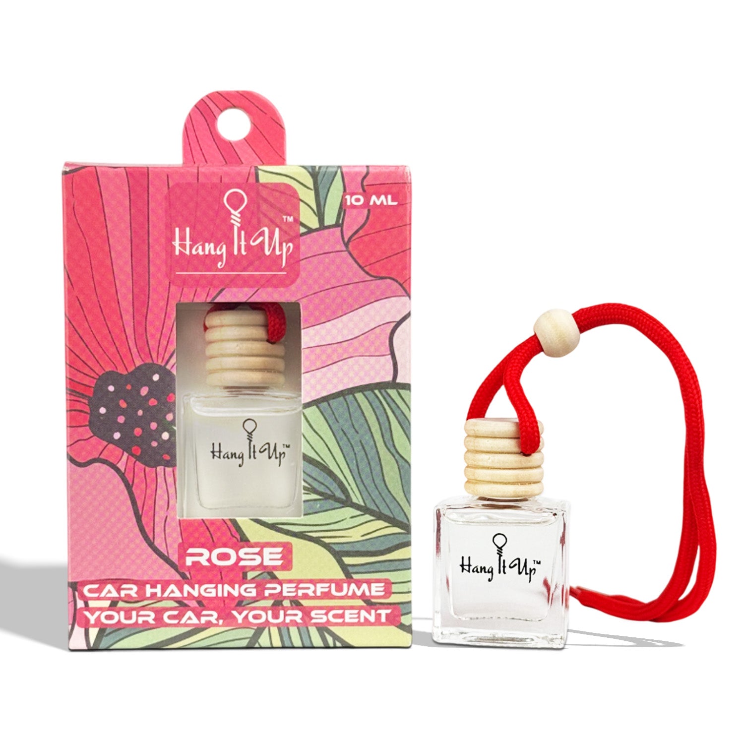 Premium Car Perfume Hanging Pod 10 ML - Rose