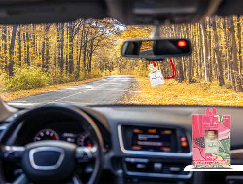 Premium Car Perfume Hanging Pod 10 ML - Rose