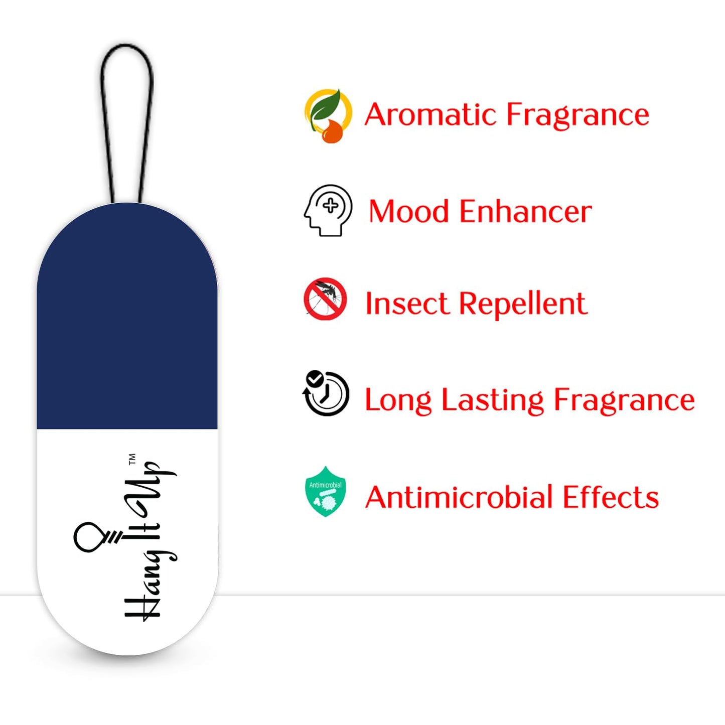 Premium Air Freshener Camphor Capsule  Rosemary & White Tea For Car Fragrance  & Air Freshener   Long Lasting 45 Days