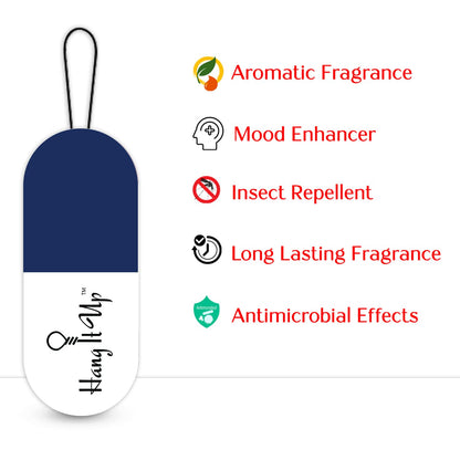Premium Air Freshener Camphor Capsule  Rosemary & White Tea For Car Fragrance  & Air Freshener   Long Lasting 45 Days