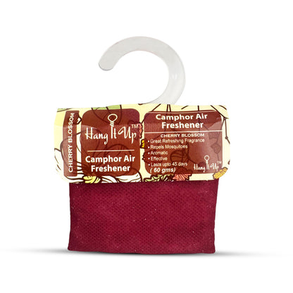 Car Air Freshener Camphor Pouch- Cherry blossom Long Lating Fragrance