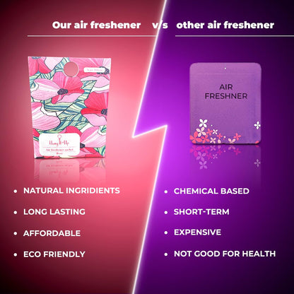 Cupboards Air Freshener Sachet  - Cherry Blossom, Lemongrass, Oud, Rose, Rosemary & White Tea Combo of 5